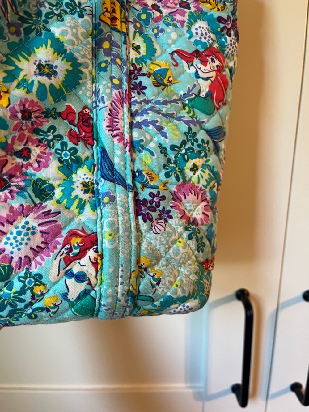 Vera Bradley Disney Ariel Little Mermaid Quilted Tote Bag - Picture 3 of 10